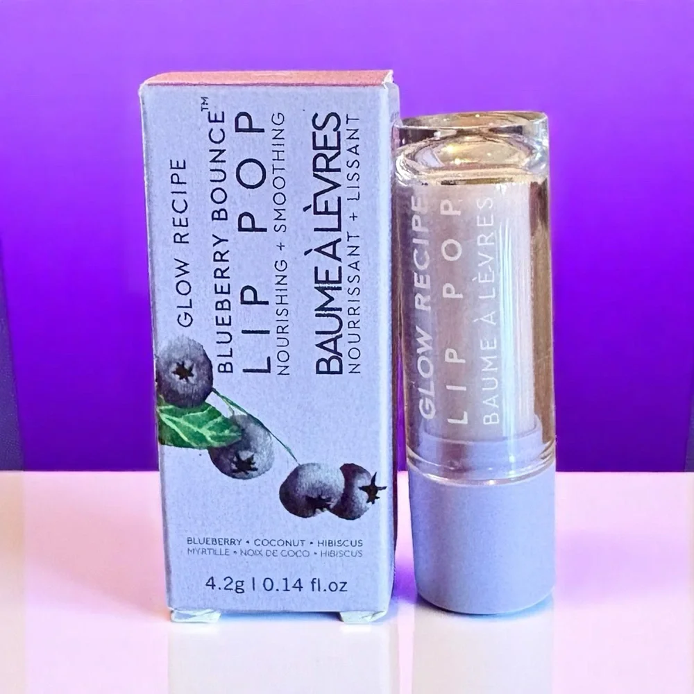 💎 Glow Recipe Lip Pop - Blueberry Bounce Lip Balm Full-Size New In Box